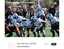 Tablet Screenshot of hilltoppersfootball.ca
